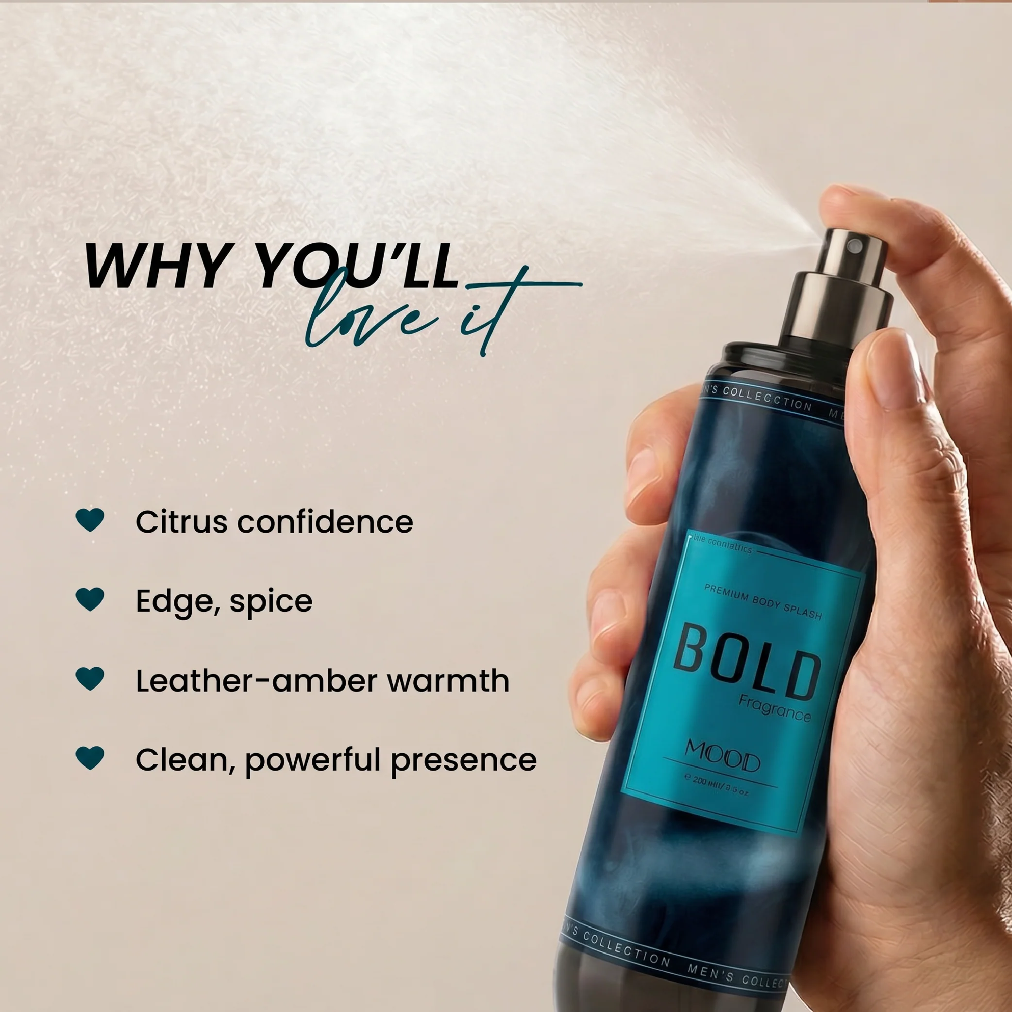 Bold Body Splash 220ML - Image 3